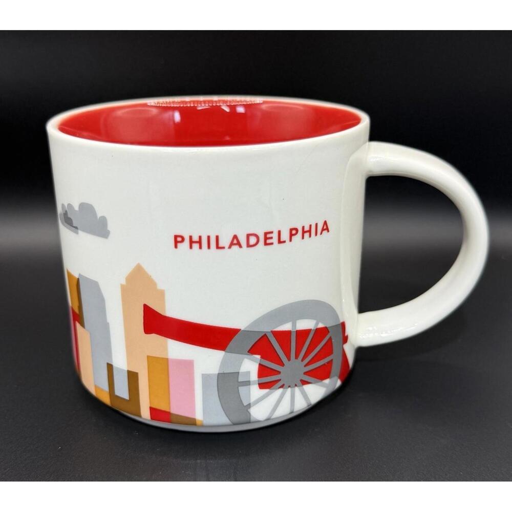 Starbucks You Are Here Collection Philadelphia Coffee Mug‎ 14oz - Retired
